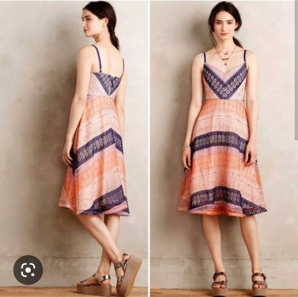 Anthropologie Maeve summer Cottage dress 8